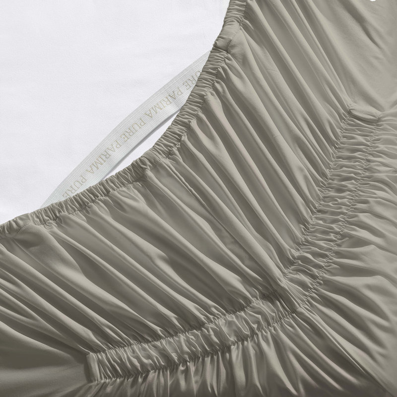 Ultra Percale Fitted Sheet Percale Fitted Sheet, Tan, Queen