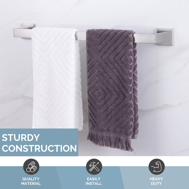 23.75'' Brushed Nickel Wall Mounted Towel Bar