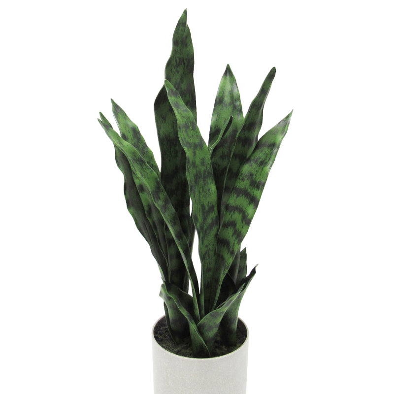 Plante de serpent artificielle Sansevieria en pot, Petit