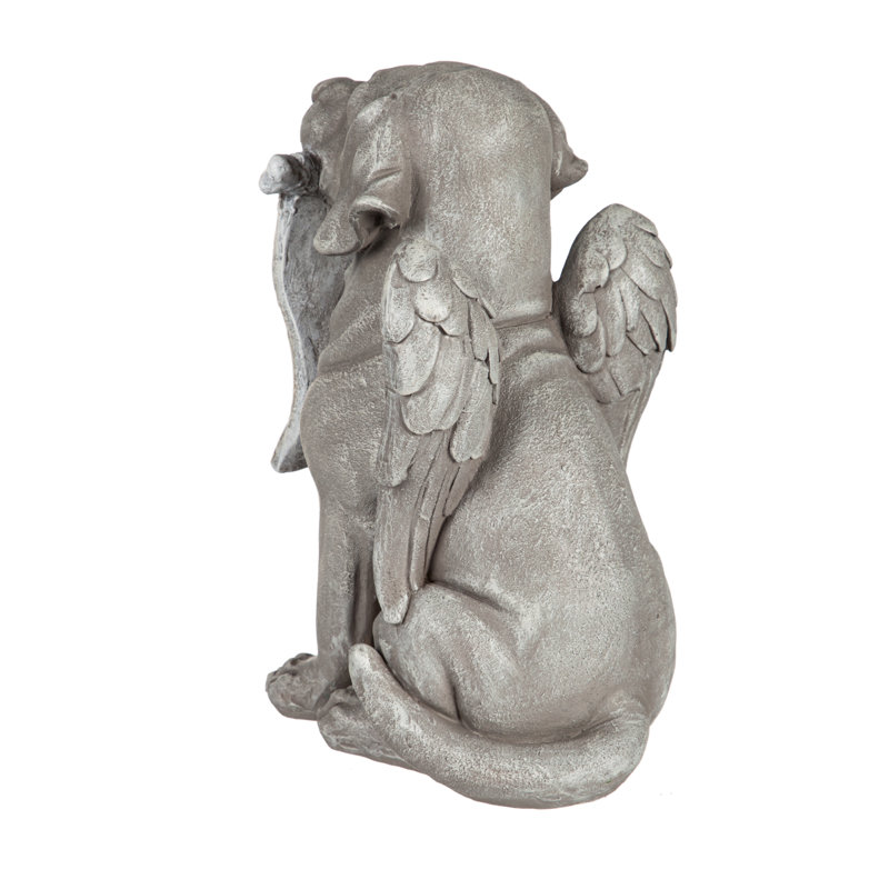 Statue de chien chien avec volute