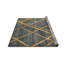 Tapis contemporain abstrait à motif géométrique jaune et gris Dillmore-1360987729