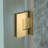 46-47" W x 76" H Pivot Frameless Single Swing Hinge Shower Door, 3/8 in. (10mm) Thickness Shattered-Proof Tempered Clear Glass-107531465