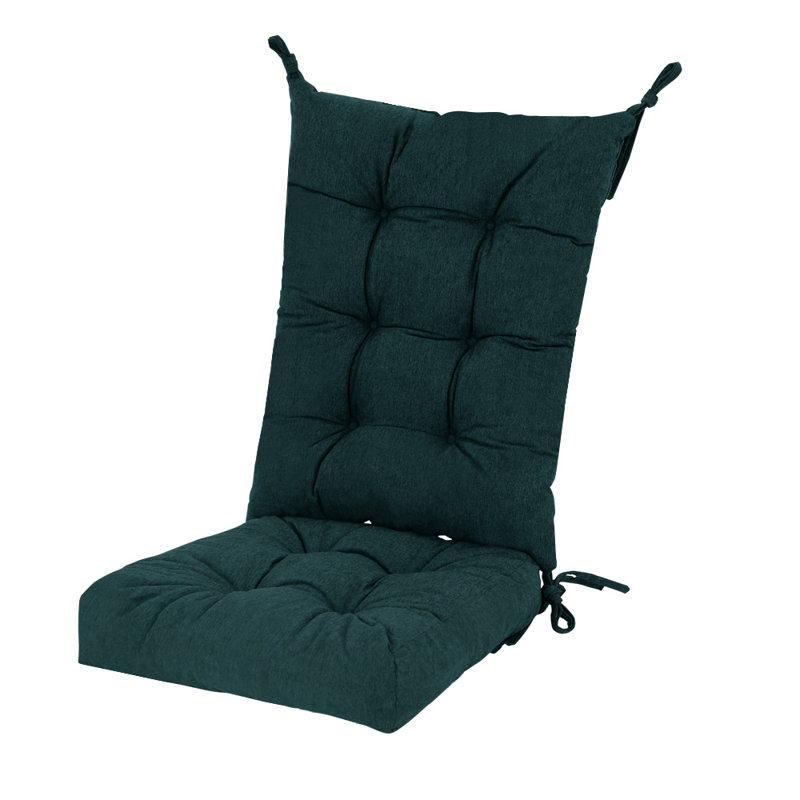 21*17+17*17 in Tufted Rocking Chair Cushion, Filled with Silk Cotton + Sponge Particles, Suitable for Indoor, Study, Living Room, Kitchen, Patio