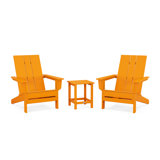 POLYWOOD by AllModern Outdoor Adirondack Chair With Table
