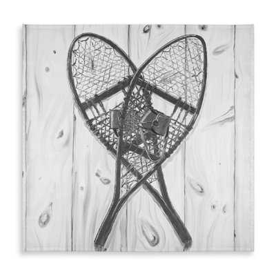 Vintage Snowshoes Tablecloth - Rustic Indoor/Outdoor Decor