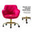 Clio Task Chair with Height Adjustable and Velvet Upholstery-59195236