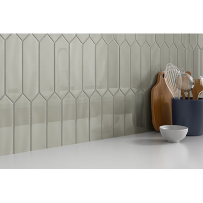 Craft II Pic White 3 in. x 12 in. Glossy Ceramic Wall Tile (9.33 sq. ft./Case)