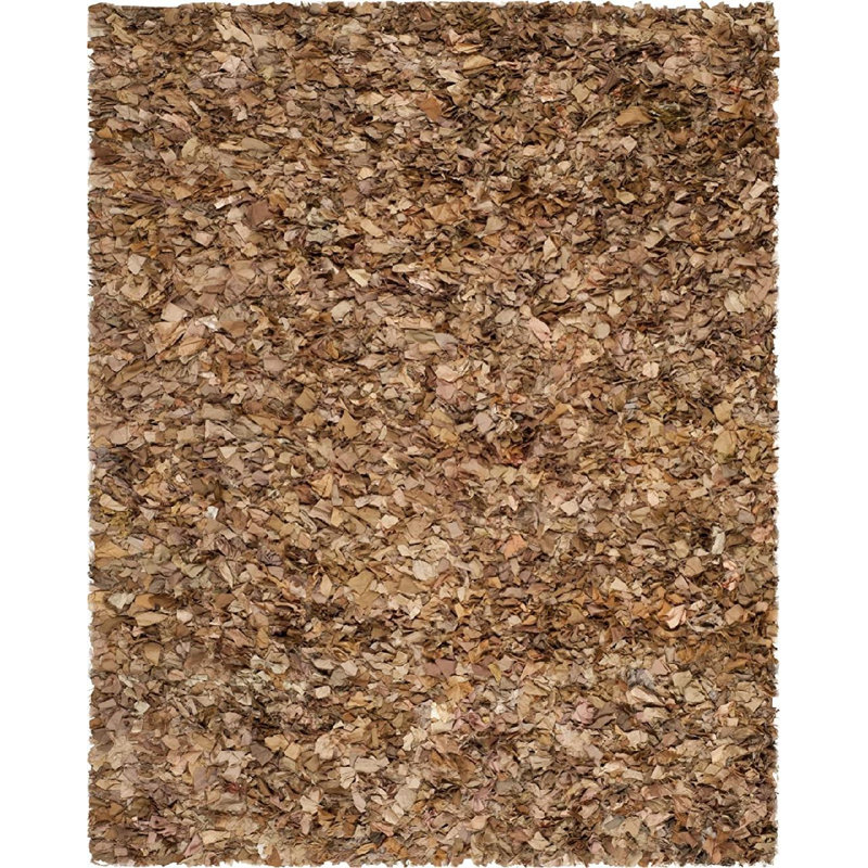 Godsey Shag Hand Woven Performance Solid Color Rug, Square 8'