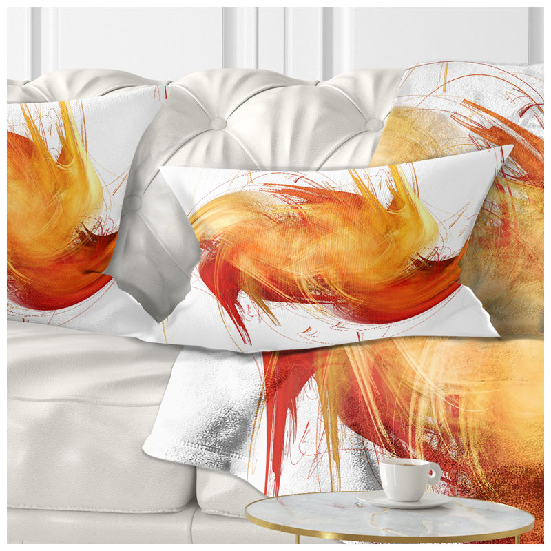 Motif fractal abstrait brun - Coussin imprimé abstrait