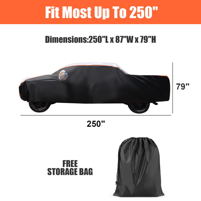 Housse imperméable pour automobile, H 78,7 po x l 250 po x P 86,8 po