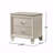 2-Drawers Bedroom Nightstand With Acrylic Legs