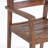 STAMFORD Dining Chairs Set Of 2,Acacia Wood Patio Armchair,For Backyard, Poolside, Garden,Dark Brown