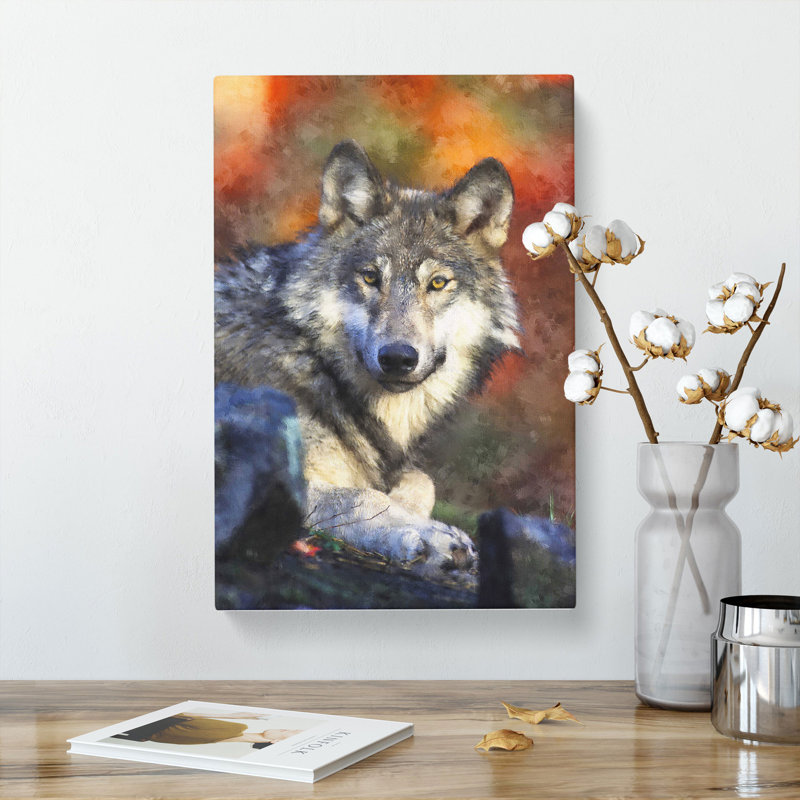 Wolf Vol.2 - Wrapped Canvas, 60cm H x 40cm W x 3cm D