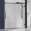 Porte de douche coulissante 60 po x H 74 po, porte de douche en verre trempé