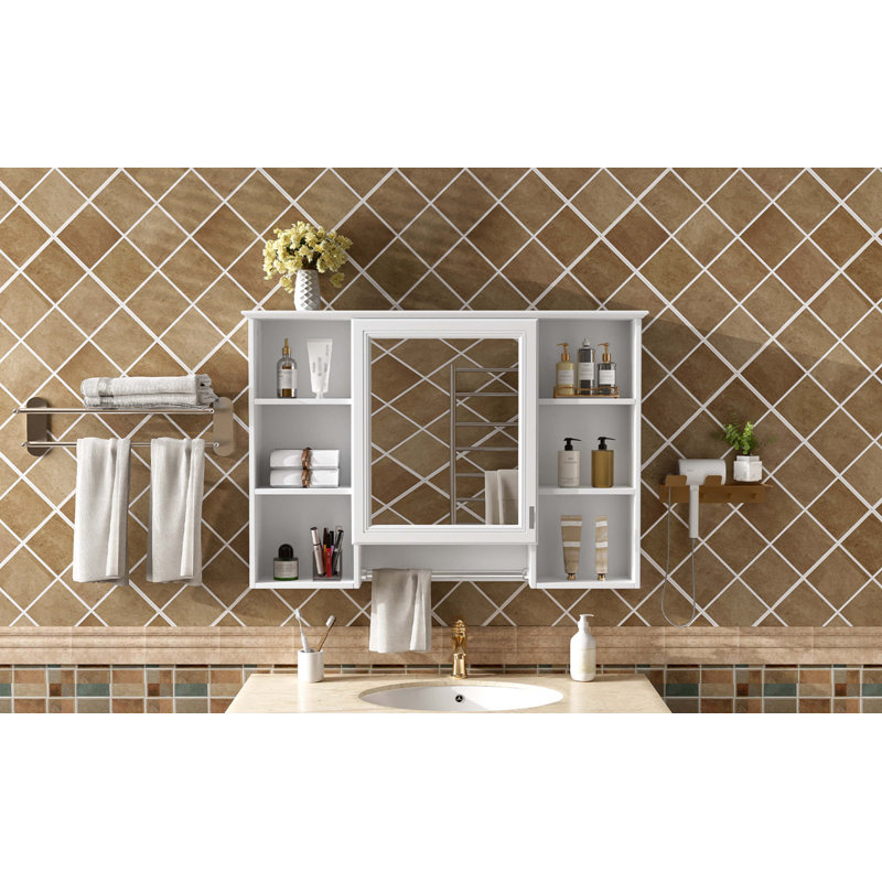 Armoire de toilette 3 en 1, Blanc