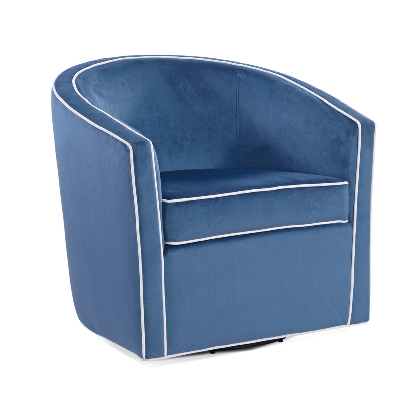 Fauteuil pivotant bleu Kendall, Blue