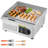 Commercial Electric Griddle, 13.98 x 11.81 inch, 1750W, 122-570°F Adjustable Temp Control, Stainless Steel Countertop Flat Top Grill with 2 Spatulas and 2 Brushes, for Steak, Pancake, Squid