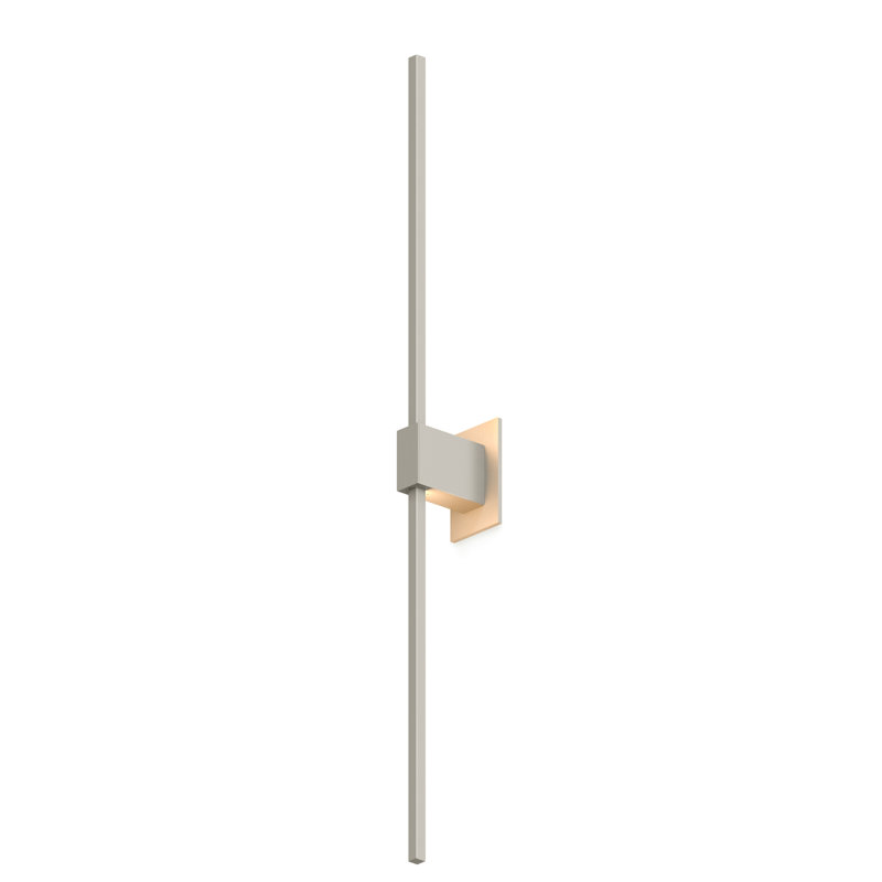 Z-Bar 1 - Light LED Armed Sconce, Brushed Nickel, 4.5" H x 48" W x 4" D