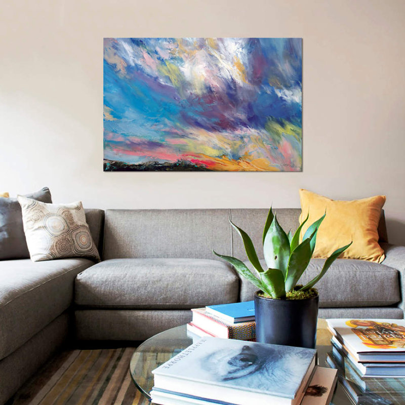 Clouds At Sunset by Michael Creese - Wrapped Canvas Painting, 101.6 cm H x 66.04 cm W x 1.91 cm D