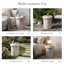 Table d'appoint sculpturale en simili marbre et travertin de 18,11 po de hauteur EOS de Eos-125959549