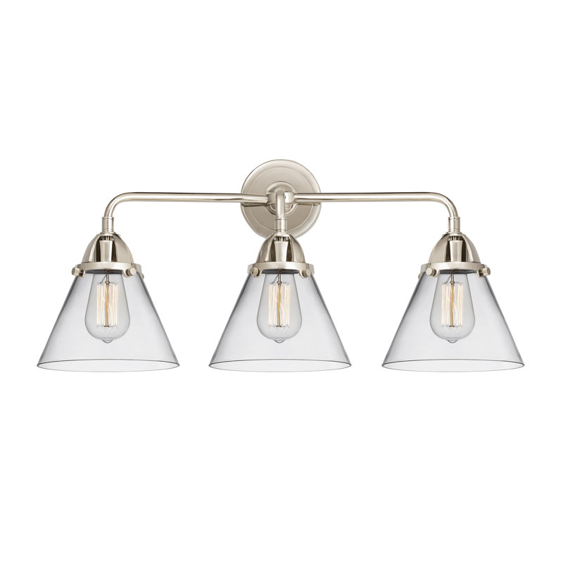 Shauna 3 - Light Vanity Light, LED, Clear, Polished Nickel