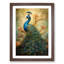Peacock Tachisme - Framed Print-345625869-345625868