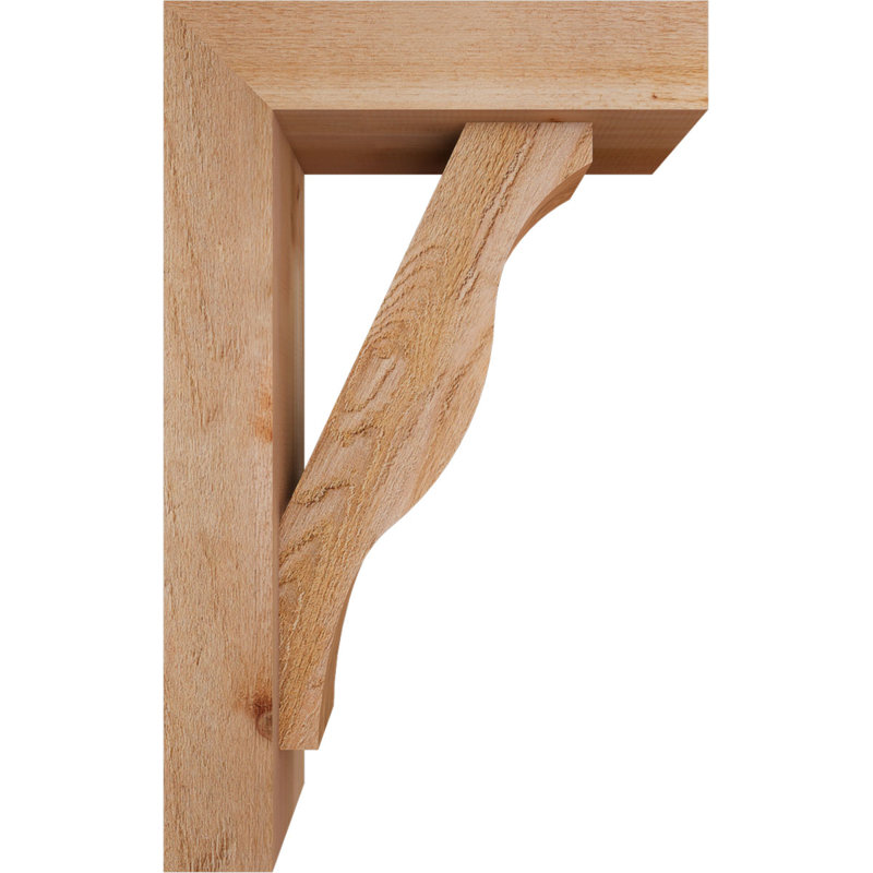 Support Funston Block avec support décalé, 32 x 20, Cèdre rouge occidental de l 6 po (scié brut)