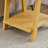 Contemporary Wood Shelf End Table, Yellow