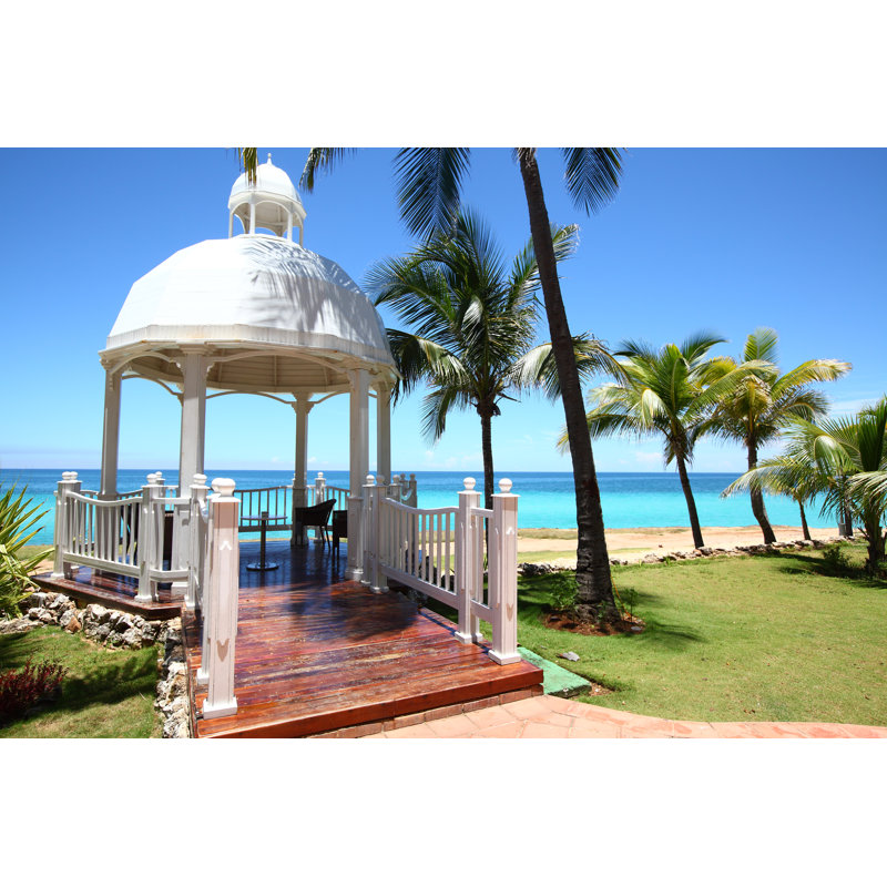 Wedding Gazebo By The Sea by Bukharova - Wrapped Canvas Print, 81cm H x 122cm W