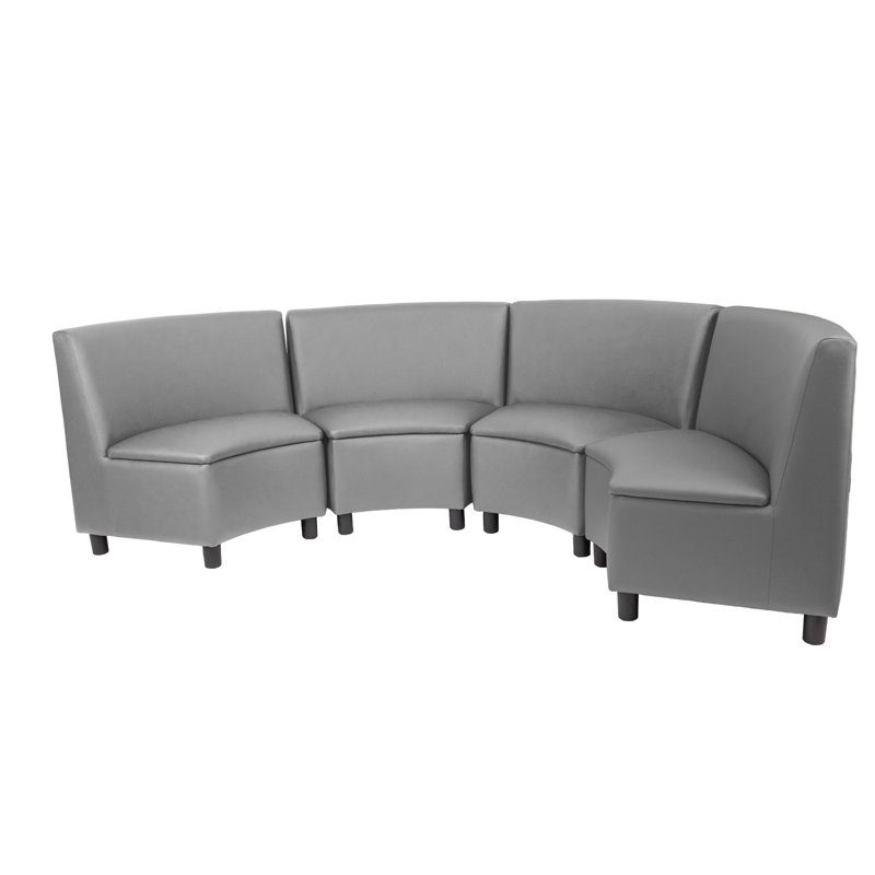 Kid Comfort Collective Modular Wedge Chairs, 4-Pack - Gray, Gray