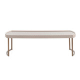 Lisbon Cocktail Table - Silken Cream/Bronze