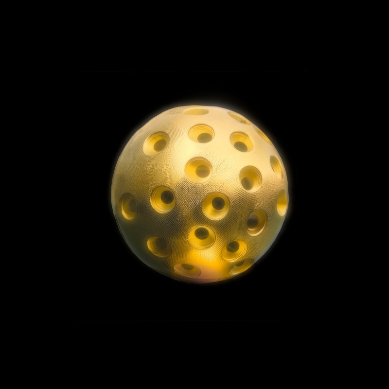 Gold Designer Pickleball Ball 20x20