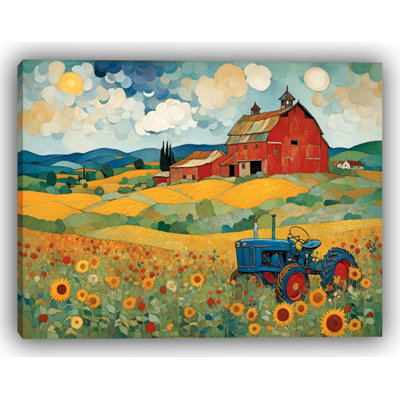 Golden Harvest – Rustic Farm Wrapped Canvas