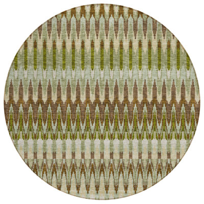 Washable Abstract Indoor / Outdoor Rug
