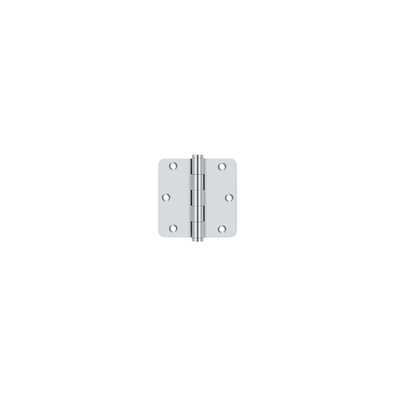 102'' x 102'' Butt Bearing Hinge, Polished Chrome