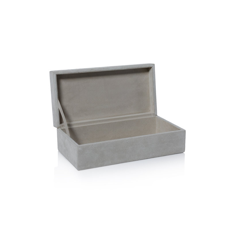 Boîte décorative en cuir Macaullay, H 3 po x l 10 po x P 5 po