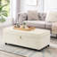 Grand banc de rangement. Style Mid-Century moderne. Fabrication, option de table basse. Espace généreux. Roues rotatives à 360 degrés avec luxe et design --1077254235