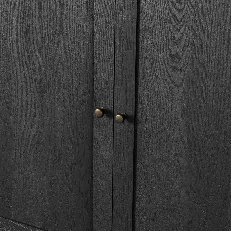 Millie Single Vanity-Satin Drifted Black Veneer, Black, 36"