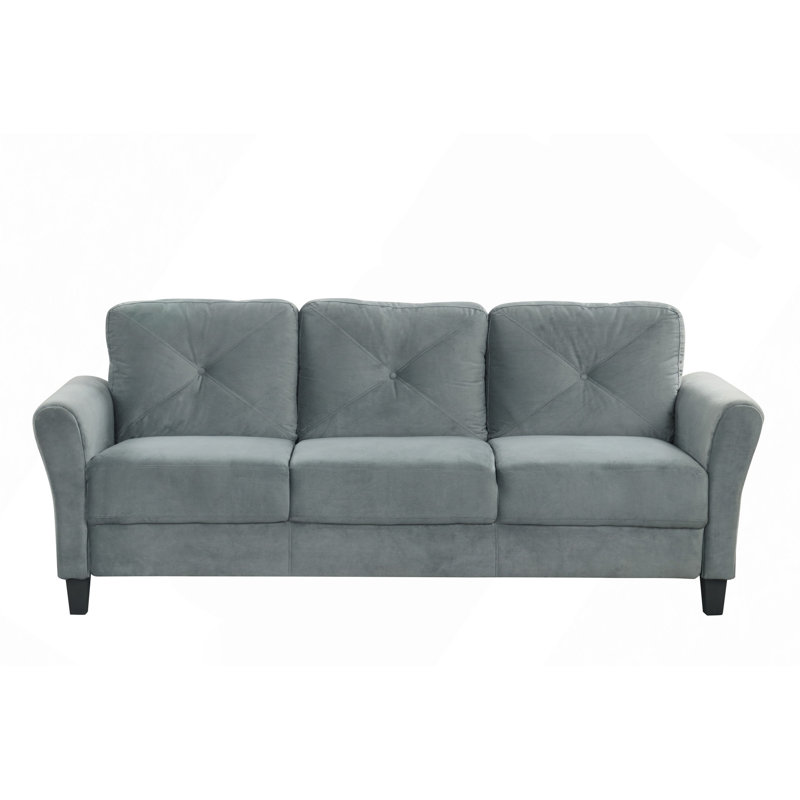 Canapés et canapés modulaires confortables pour le salon, la chambre, le bureau, les petits espaces, Velours gris velours