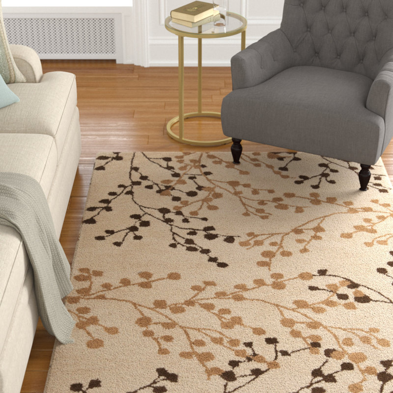 Dedrick Wool Floral Indoor Rug, Rectangle 9' x 12'
