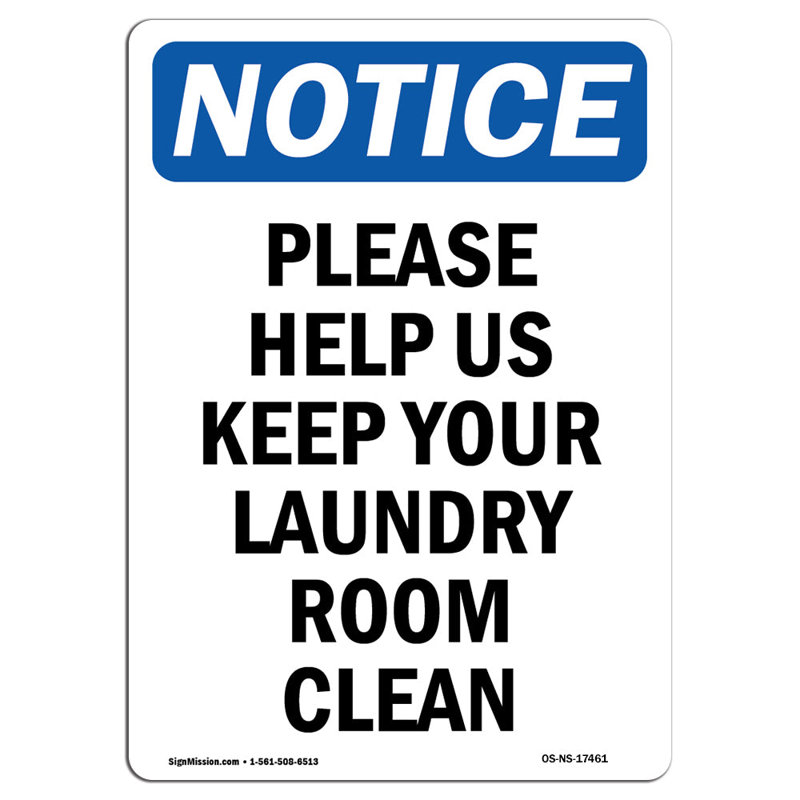 Please Help Us Keep Your Laundry Sign