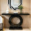 Console à miroir en O avec base robuste-129963626