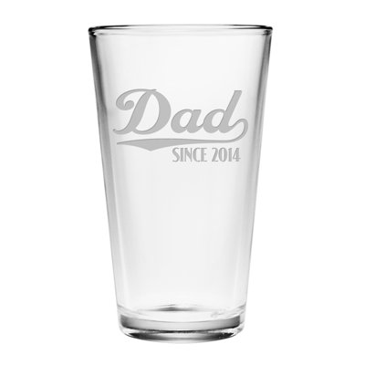 Dad Since 16oz. Pint Glass Set