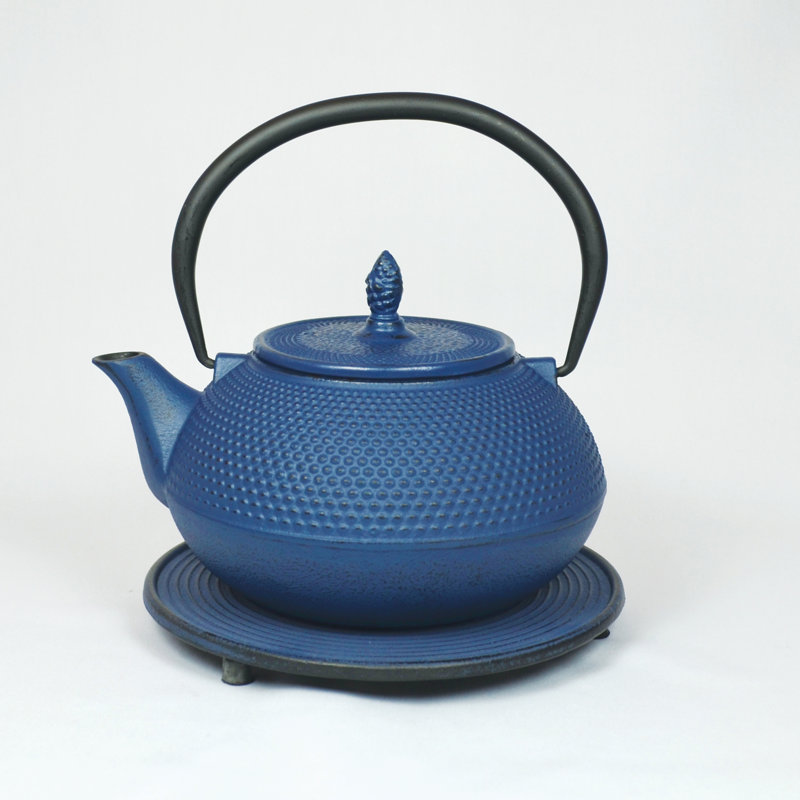 Cloelia 40oz Stovetop Safe Teapot, Dark Blue