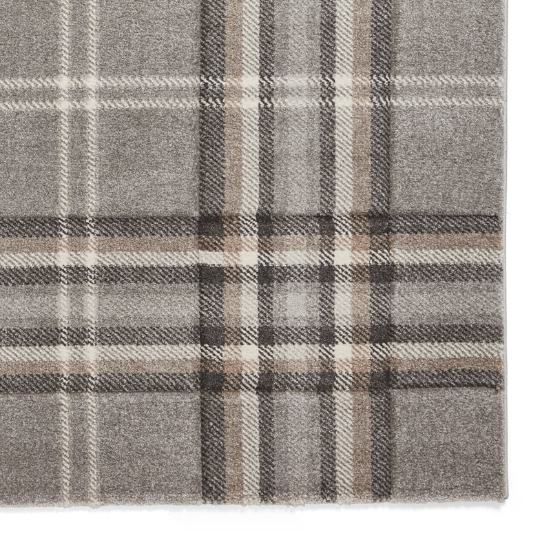 Geometric 160cm X 230cm Area Rug, Rectangle 120 x 170 cm, Grey