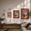 Geometric Portrait Modern - Framed Print-1429746938-1429746936