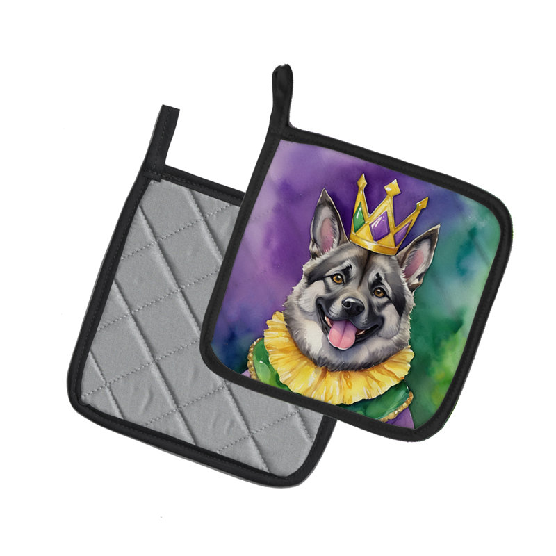 Paire de supports à casserole pour le roi du Mardi gras