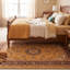 Tapis Grove2 traditionnel persan audacieux, orange, vert et crème, lavable en machine, antidérapant, à poils courts, pour intérieur et extérieur, adapté aux animaux domestiques, idéal pour le salon, la chambre, la salle à manger, l'entrée, le corridor ou le bureau.-47000320