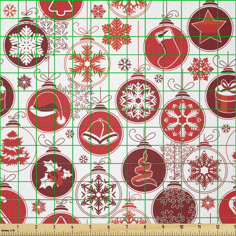 Yaritza Old Fashioned Celebration Carols Winter Multi-Purpose Fabric