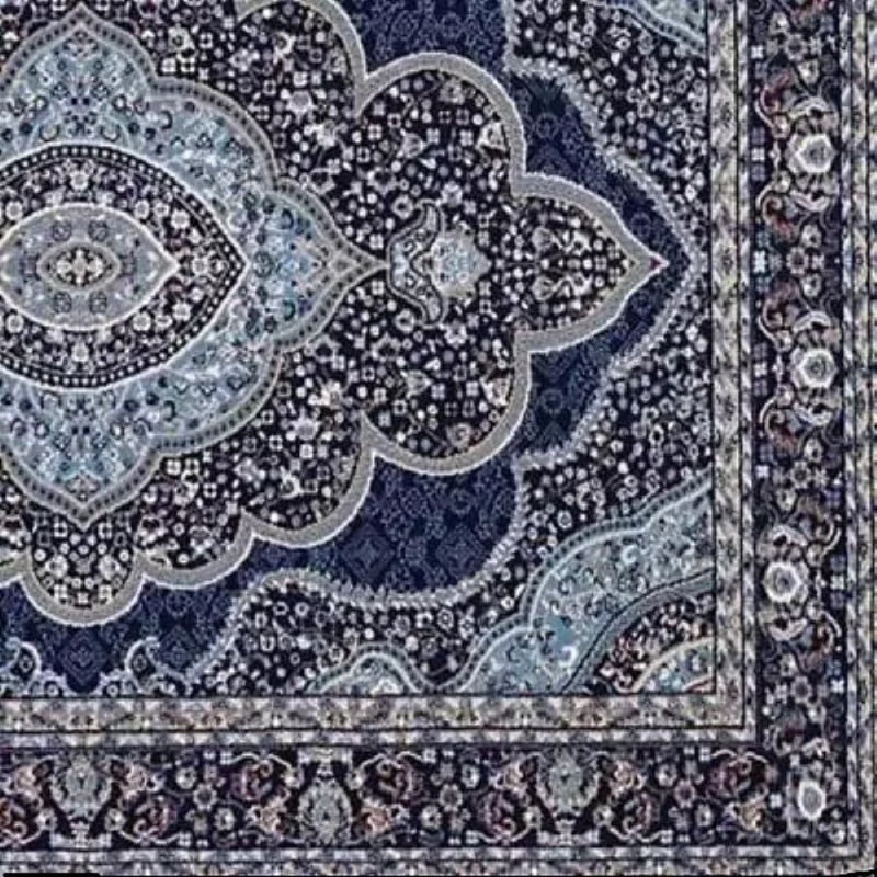 Floral Indoor Doormat, Blue